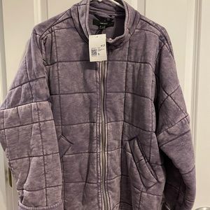 Forever 21 quilted jacket, Free People Dolman quilted jacket dupe